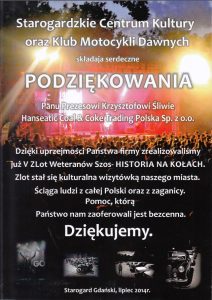 podziękowania SCK 2014